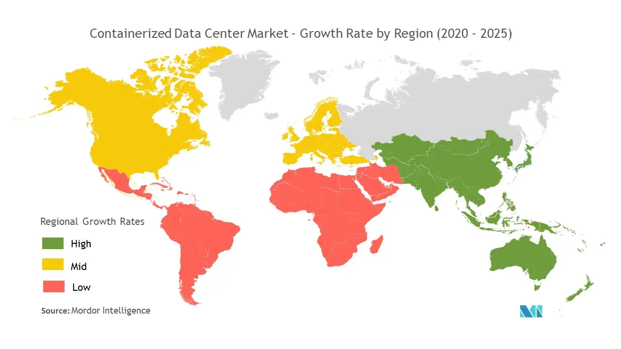 Containerized Data Center Market Growth Rate By Region