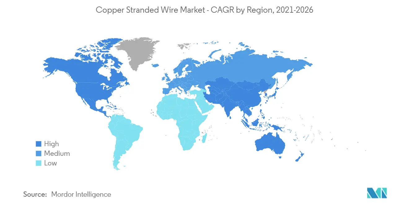 Copper Stranded Wire Market Growth By Region