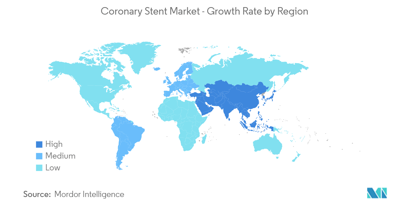 Coronary Stent Market- Growth Rate by Region