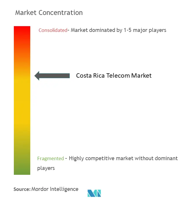 Costa Rica Telecom Market Concentration