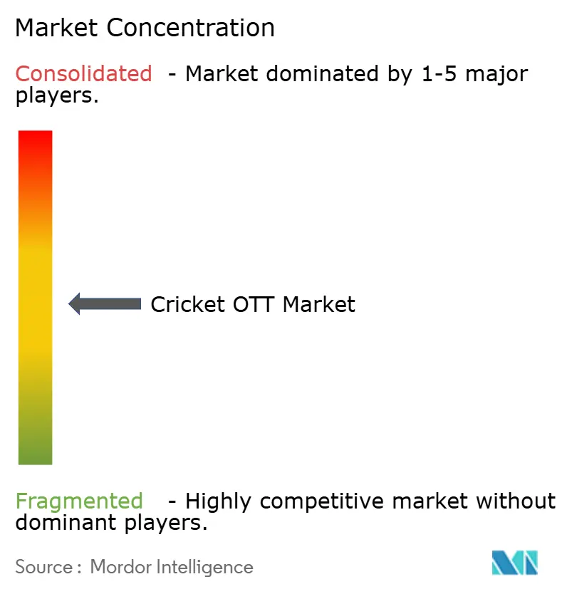 Cricket OTT Market Concentration