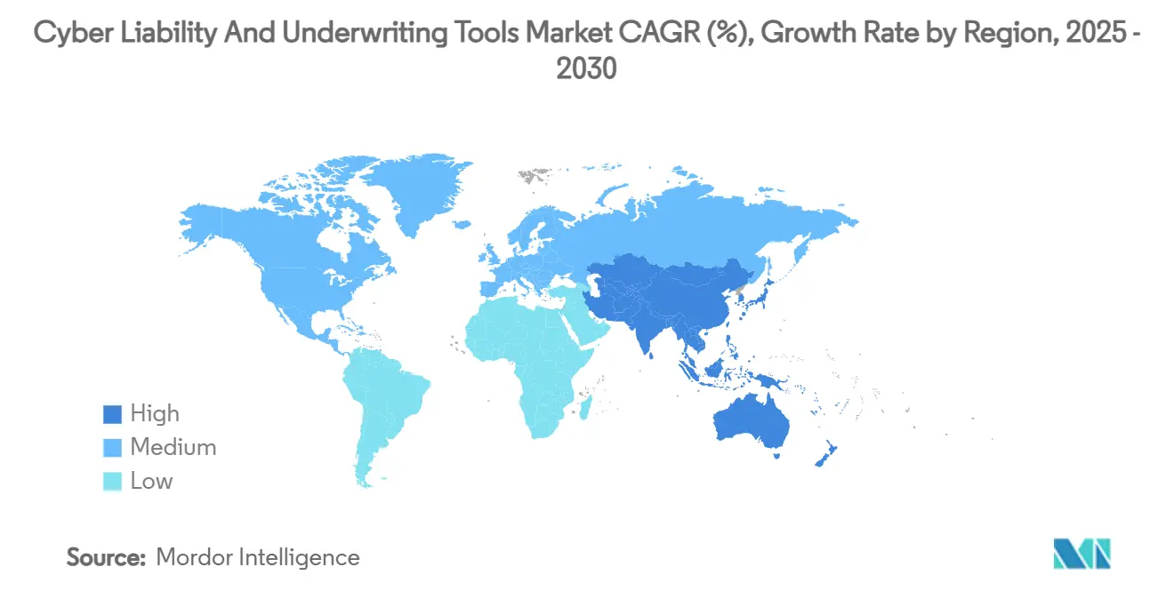 Cyber Liability And Underwriting Tools Market CAGR (%), Growth Rate by Region