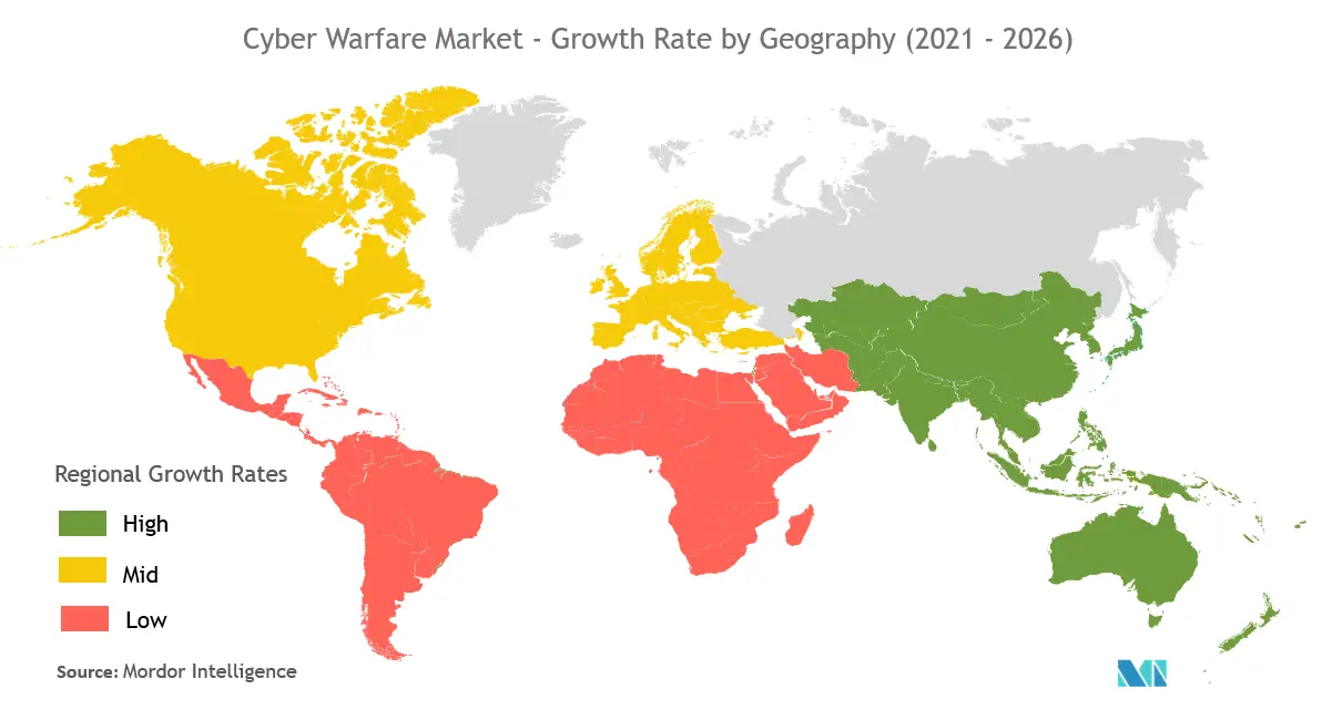  Cyber warfare market Growth by Region