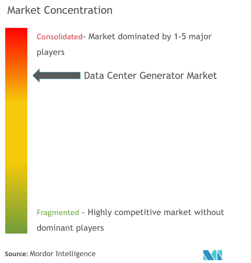 データセンタージェネレーター市場集中度