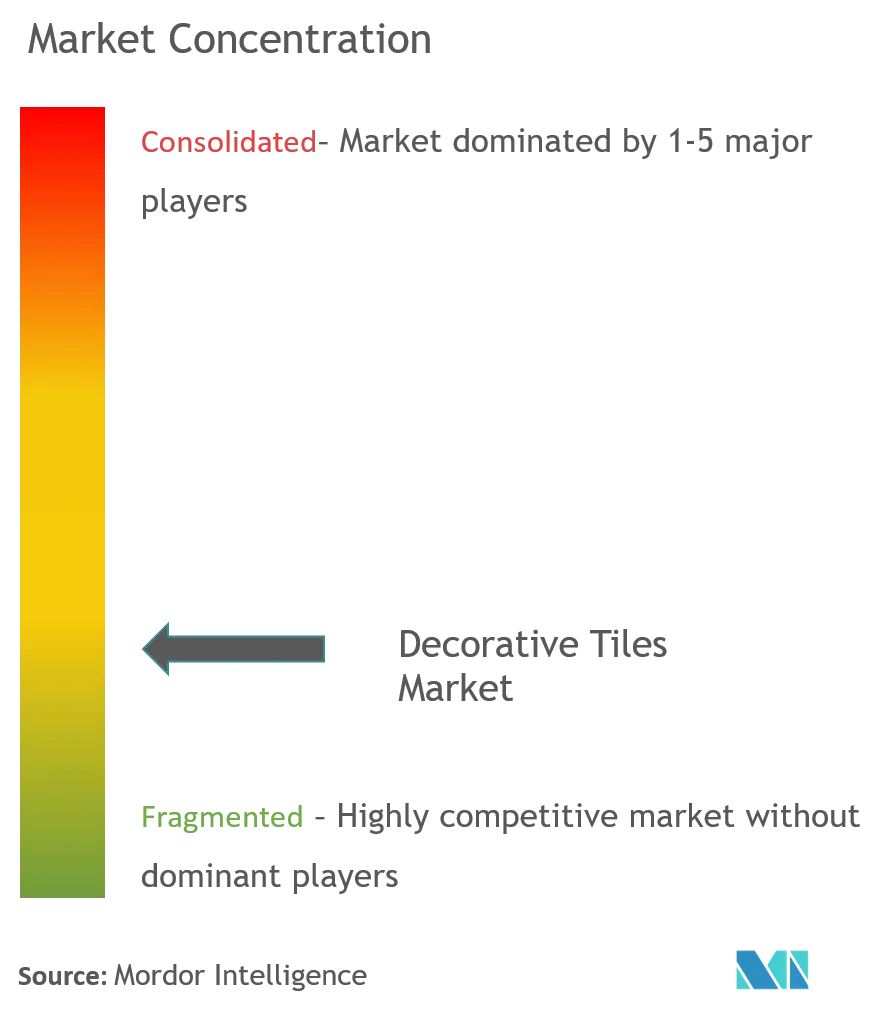 RAK Ceramics, The Siam Cement Public Company Limited, Group Lamosa, Roca Sanitario SA, Panariagroup Industrie Ceramiche SpA, Gruppo Concorde SpA, Mohawk Industries Inc., Kajaria Ceramics Limited