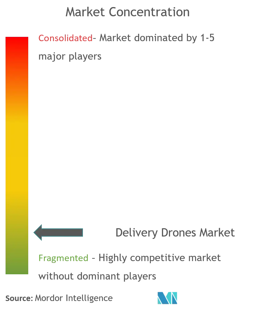 Drones de repartoConcentración del Mercado