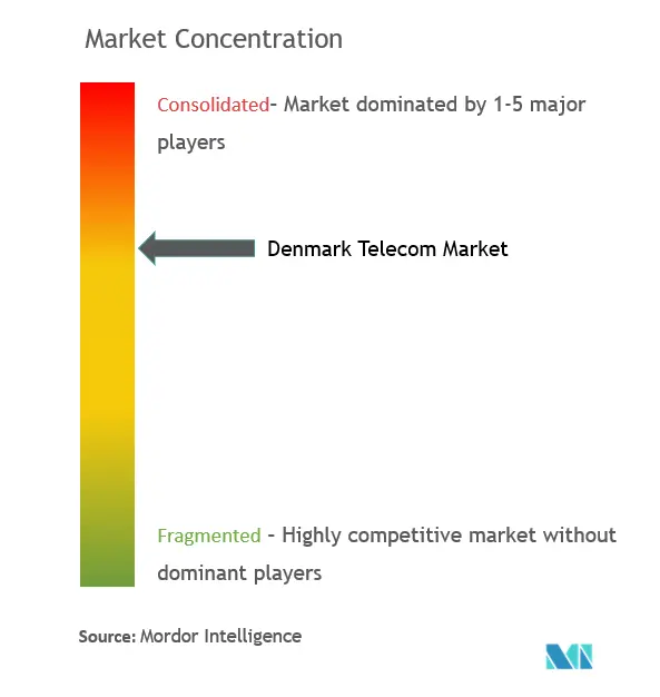 Denmark Telecom Market Concentration