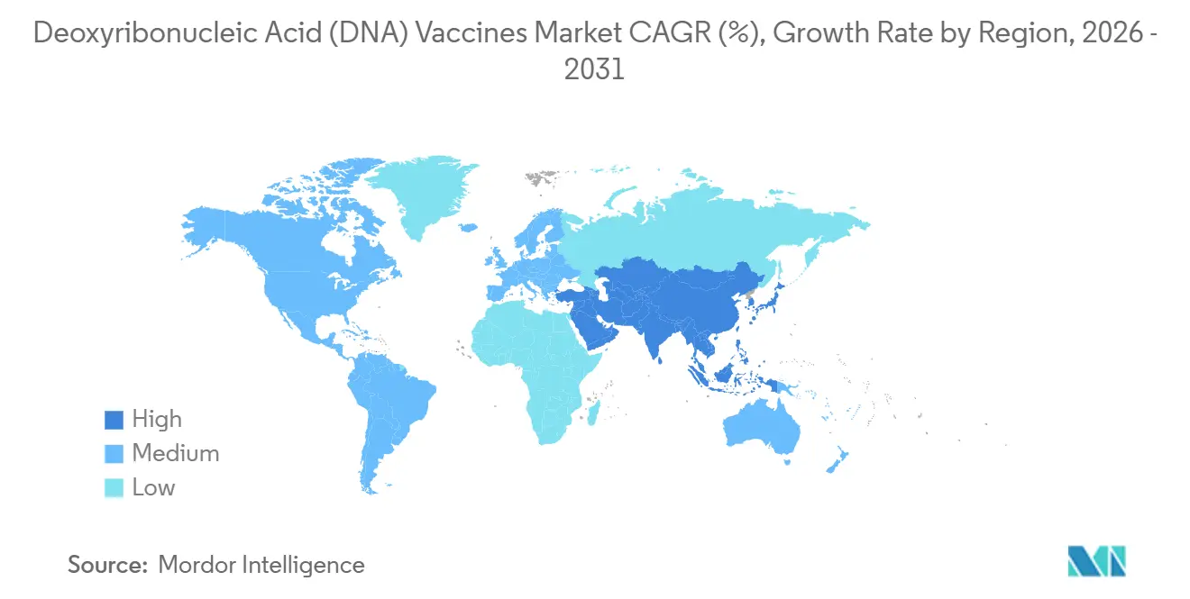 Deoxyribonucleic Acid (DNA) Vaccines Market Growth Rate by Region