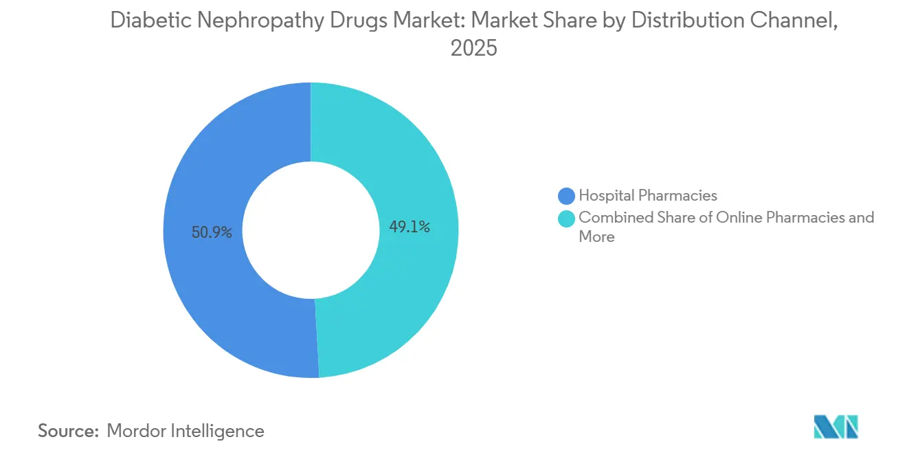 Diabetic Nephropathy Drugs Market: Market Share by Distribution Channel