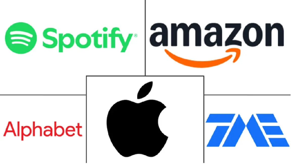 Principales actores en Mercado de Plataformas de Audio Digital industria