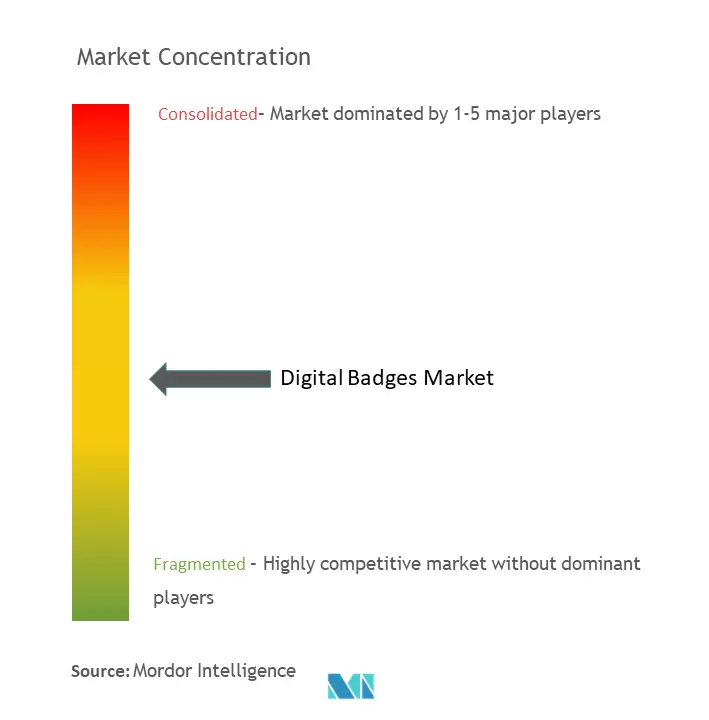 デジタルバッジ市場集中度