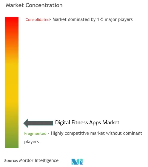 Digital Fitness Apps Market Concentration