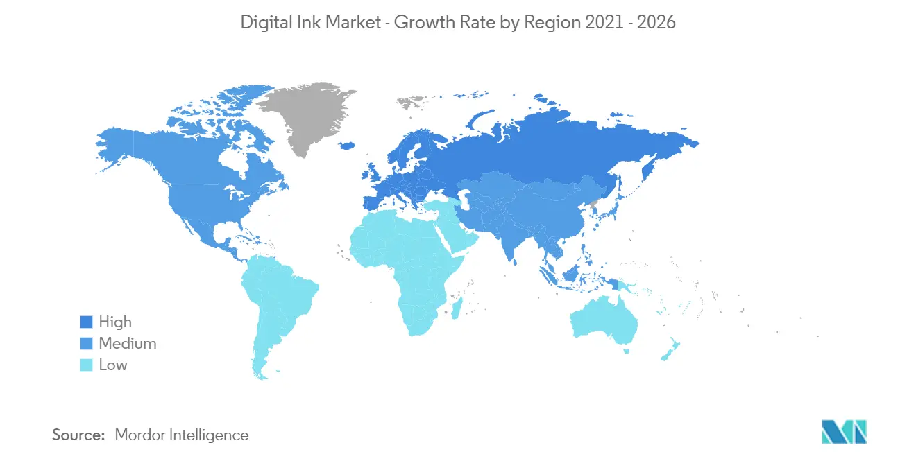 Digital Ink Market Growth By Region