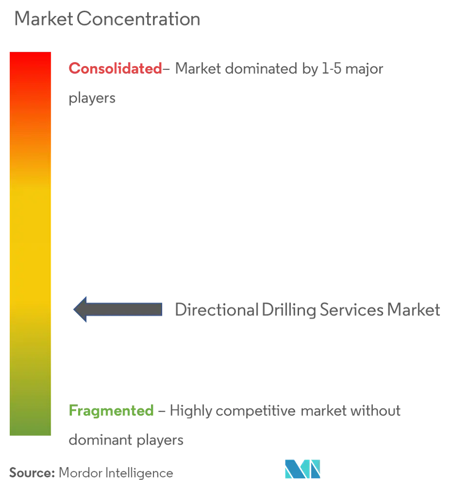 Concentración del mercado de servicios de perforación direccional