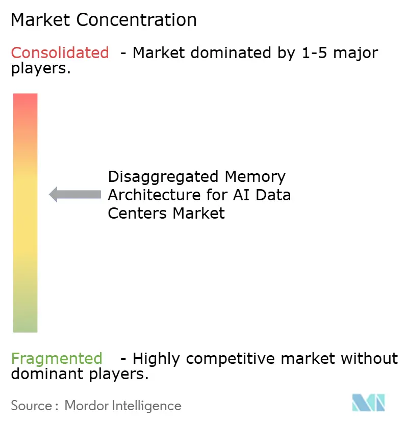 Disaggregated Memory Architecture For AI Data Centers Market Concentration