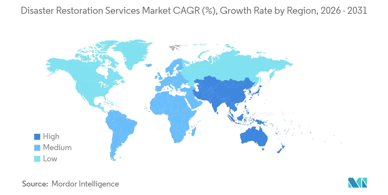 Disaster Restoration Services Market Growth Rate by Region