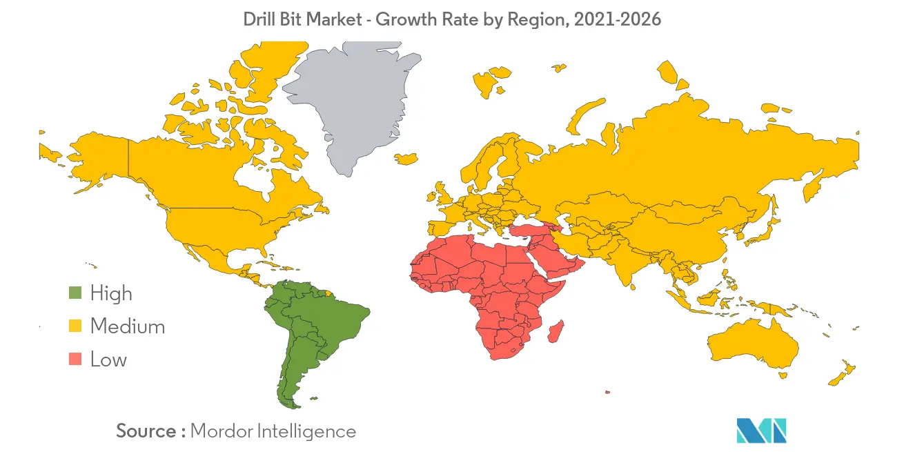 Drill Bit Market Growth Rate By Region