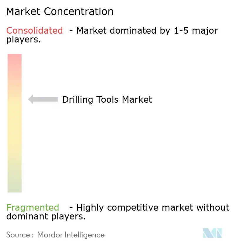 Concentrazione del mercato degli strumenti di perforazione