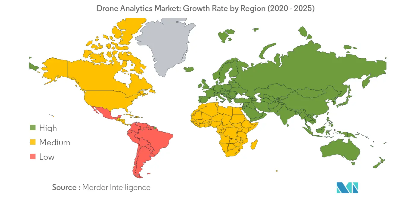 Drone Analytics Market Growth by Region