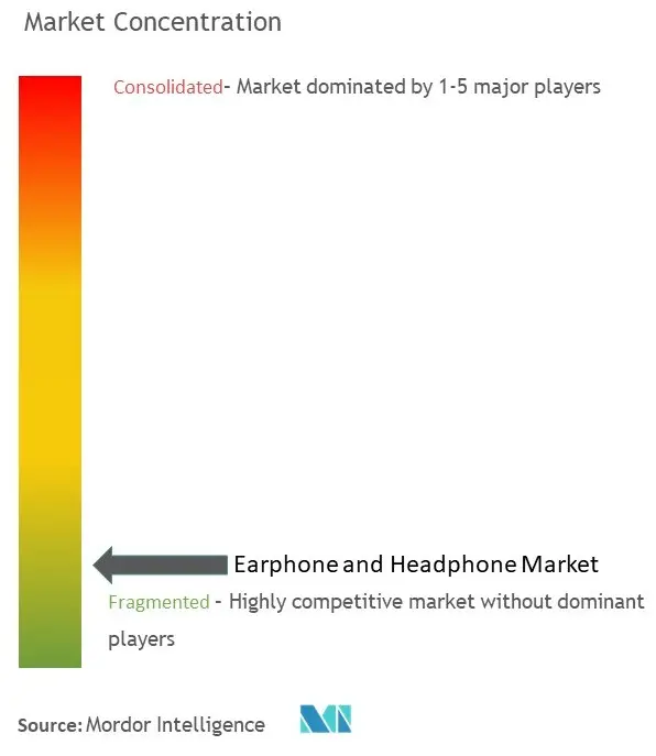 Earphone and Headphone Market Concentration