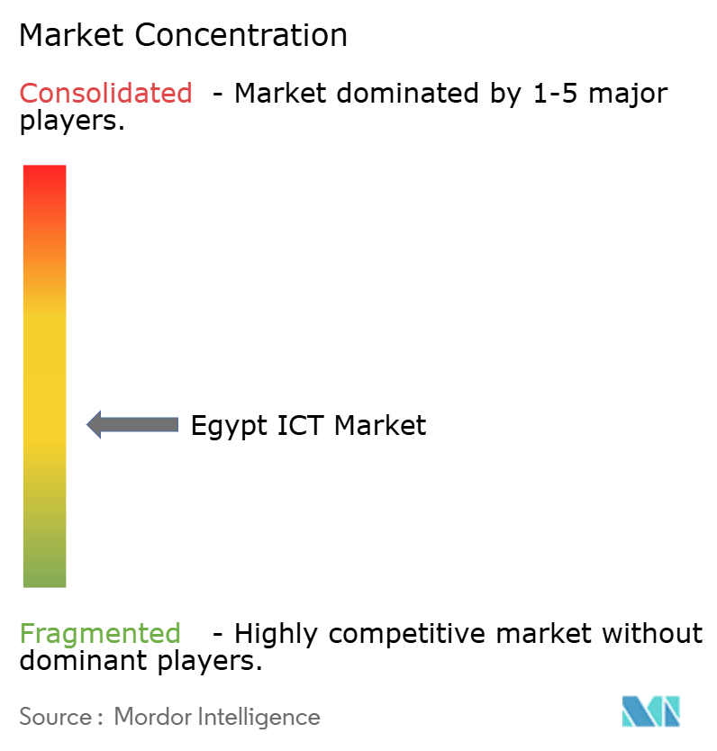 エジプトICT市場の集中度