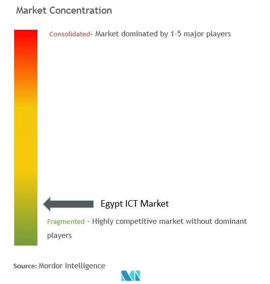 エジプトICT市場の集中度