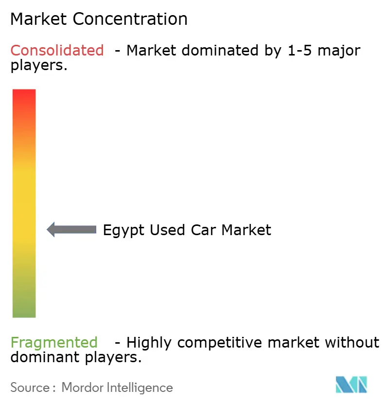 Egypt Used Car Market Concentration