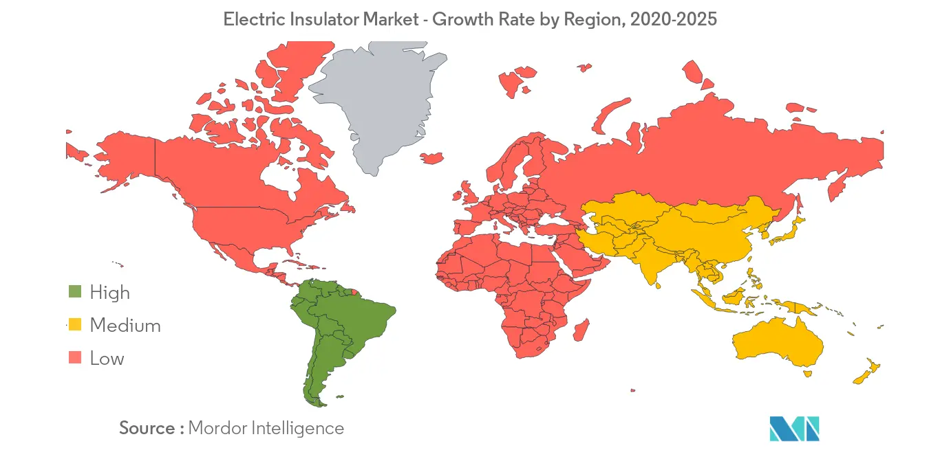Electric Insulator Market - Growth Rate by Region