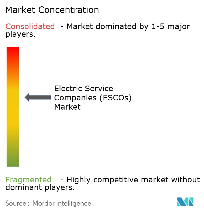 Electric Service Companies (ESCOs) Market Concentration