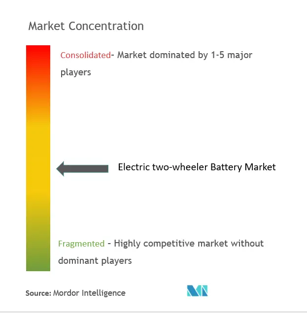 Electric Two-wheeler Battery Market Concentration