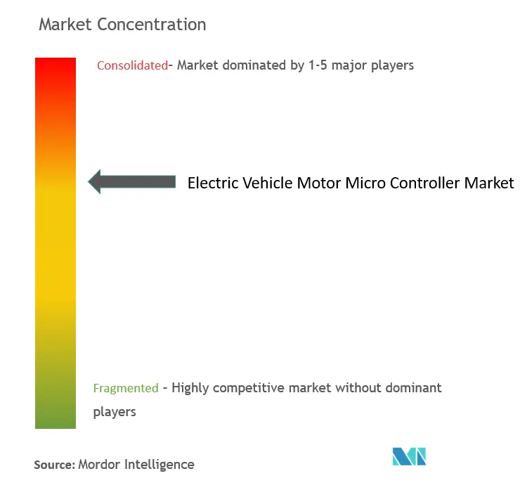 Electric Vehicle Motor Micro Controller Market Concentration