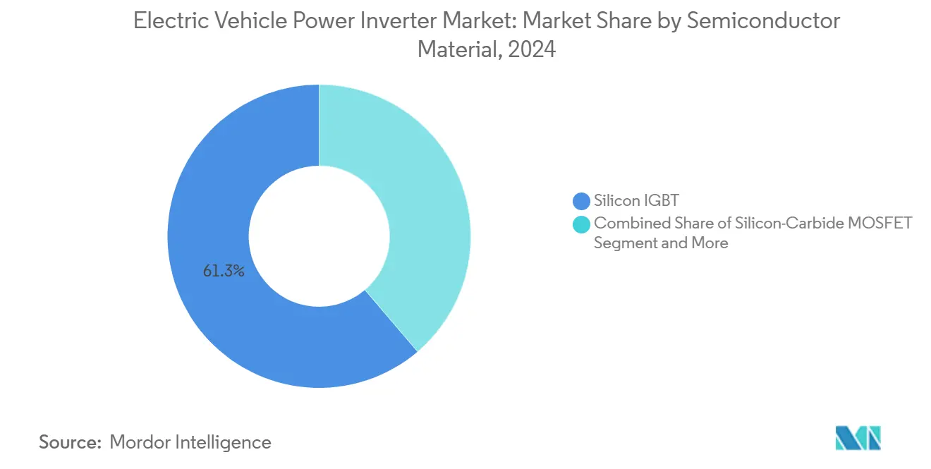 Electric Vehicle Power Inverter Market: Market Share by Semiconductor Material
