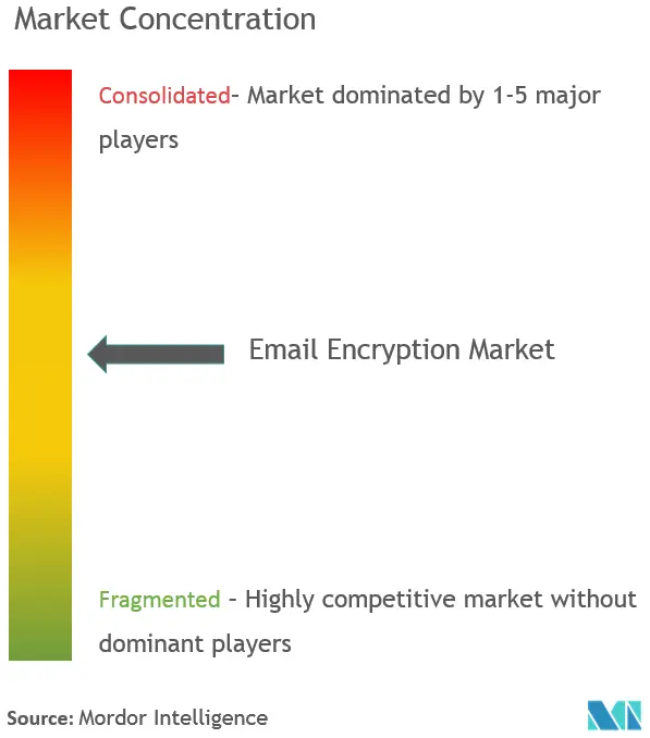 Broadcom Inc.、Micro Focus International plc、Cisco Systems, Inc.、Sophos Ltd.、Trend Micro Incorporated、Virtru Corporation、CipherMail BV、Proton Technologies AG、Proofpoint Inc.、BAE Systems plc