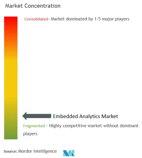 嵌入式分析市场集中度