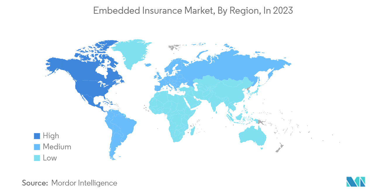 Embedded Insurance Market, By Region, In 2023