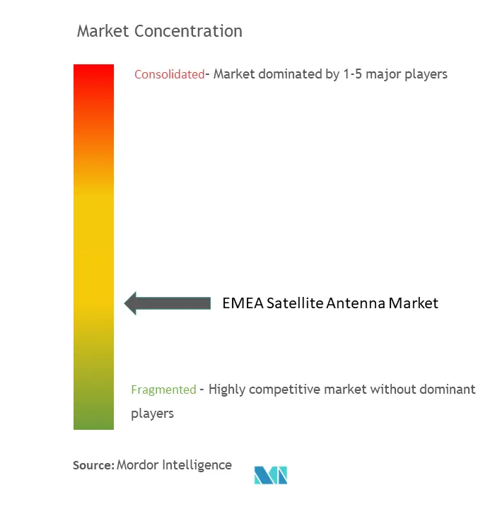 EMEA Satellite Antenna Market Concentration