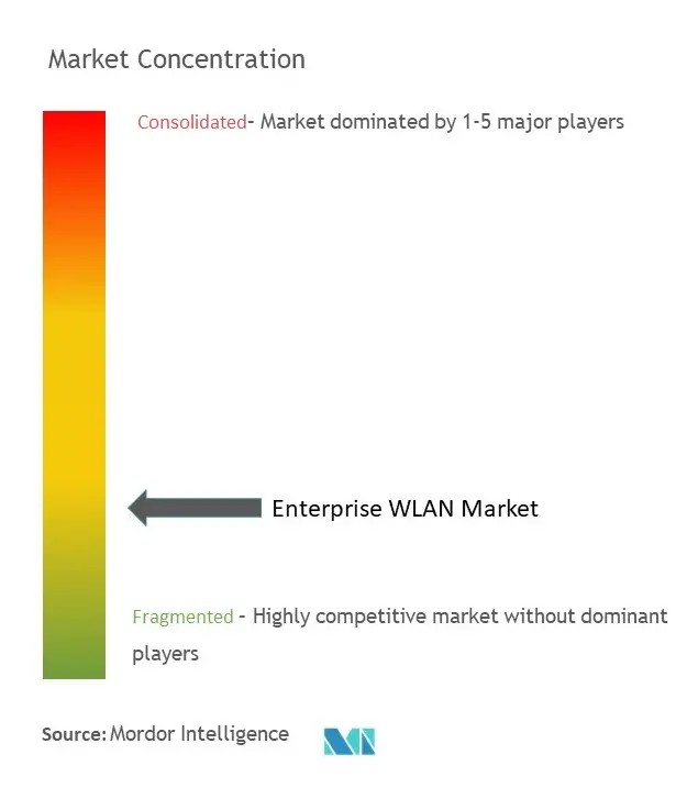 تركيز سوق WLAN للمؤسسات