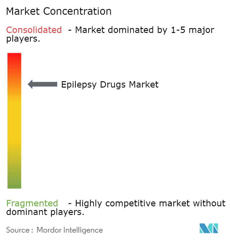 Epilepsy Drugs Market Concentration