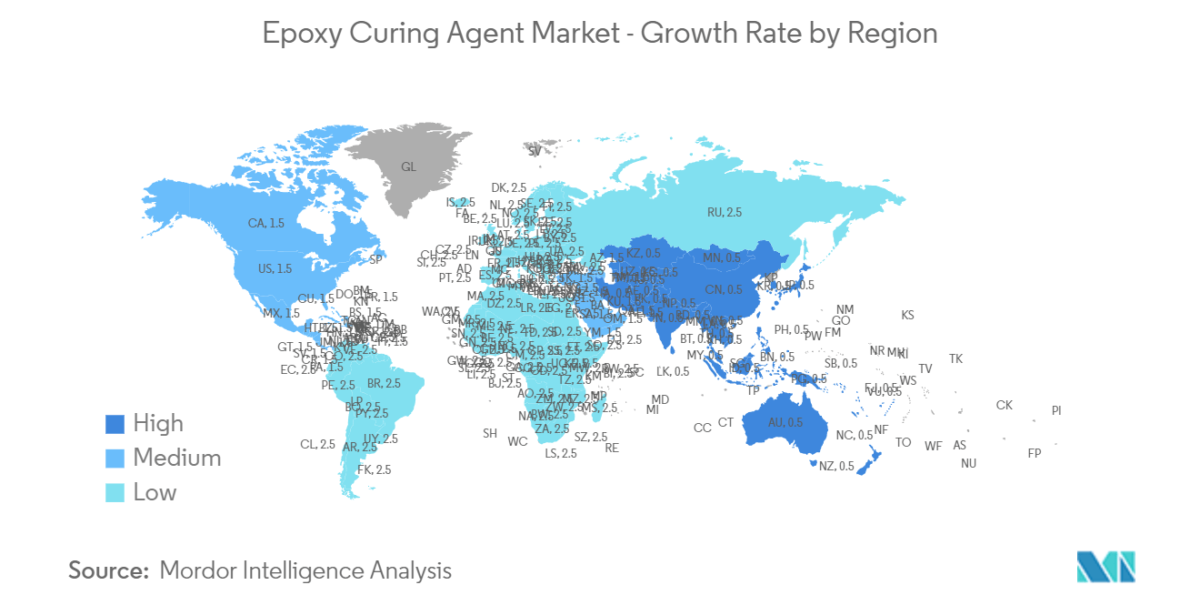Epoxy Curing Agent Market - Growth Rate by Region