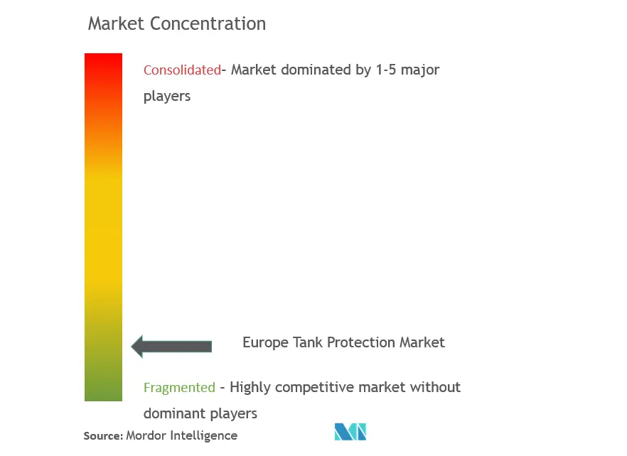 欧州タンク保護市場の集中度