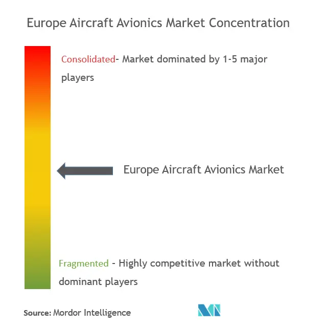 유럽 ​​항공기 항공전자 시장 집중도