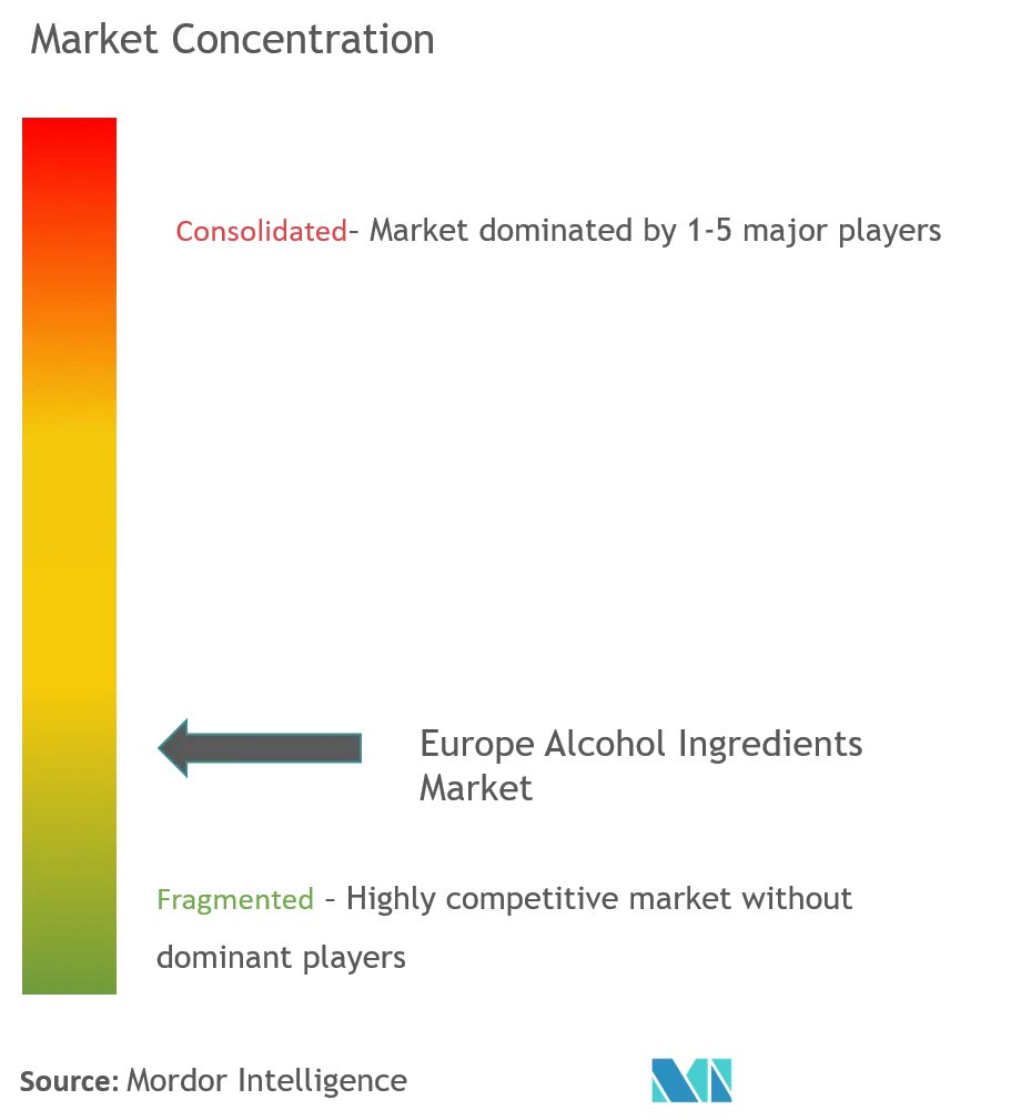 Europe Alcohol Ingredients Market Concentration