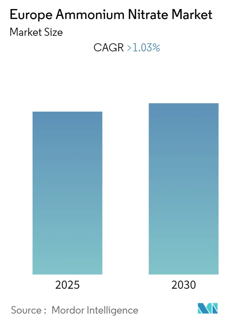 Europe Ammonium Nitrate Market Size Europe Ammonium Nitrate Market Summary