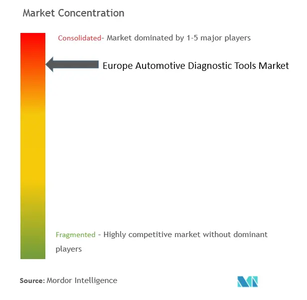欧洲汽车诊断工具市场集中度