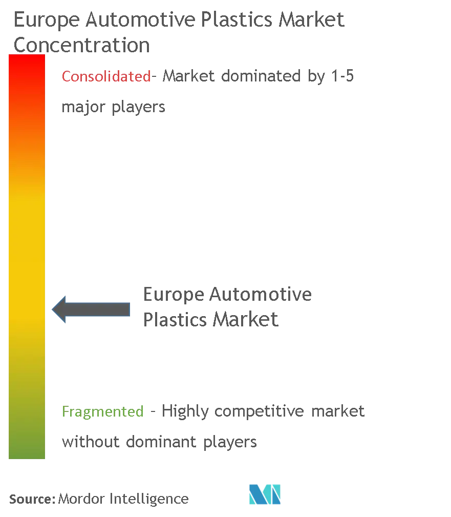 Plastiques automobiles en EuropeConcentration du marché