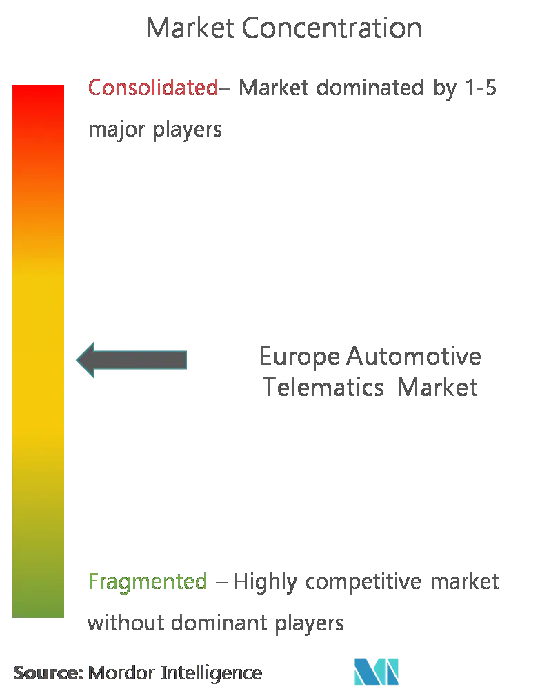 Europe Automotive Telematics Market Concentration