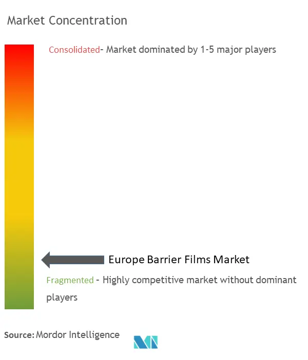 ヨーロッパのバリアフィルム市場集中度