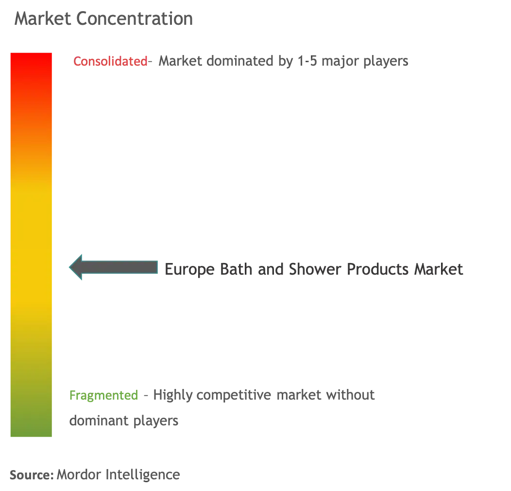 Europe Bath and Shower Products Market Concentration