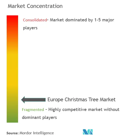 ヨーロッパのクリスマスツリー市場集中度