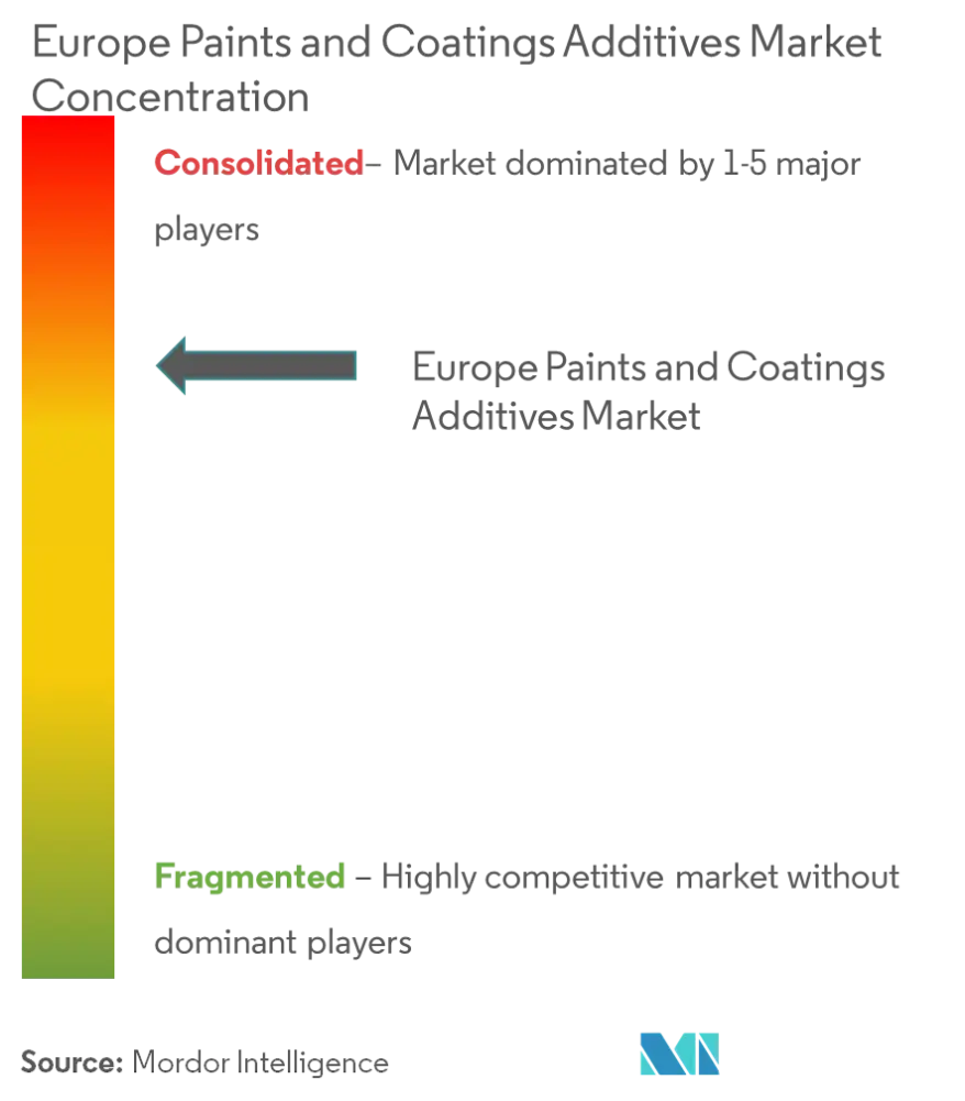 Market Concentration - Europe Paints and Coatings Additives Market.png